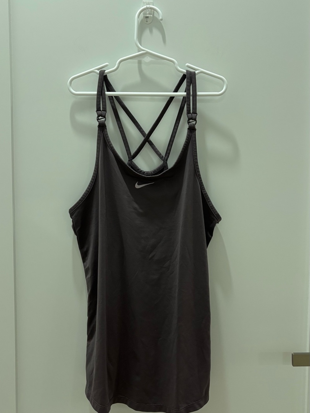 Nike Purple Strappy Cross-Back Tank Top